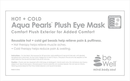 Cooling Eye Mask Reusable Gel Eye Mask for Puffy Eyes,Ice Eye Mask Cold Eye Mask Frozen with Plush Backing for Headache,Migrain,Stress Relief-Color Black