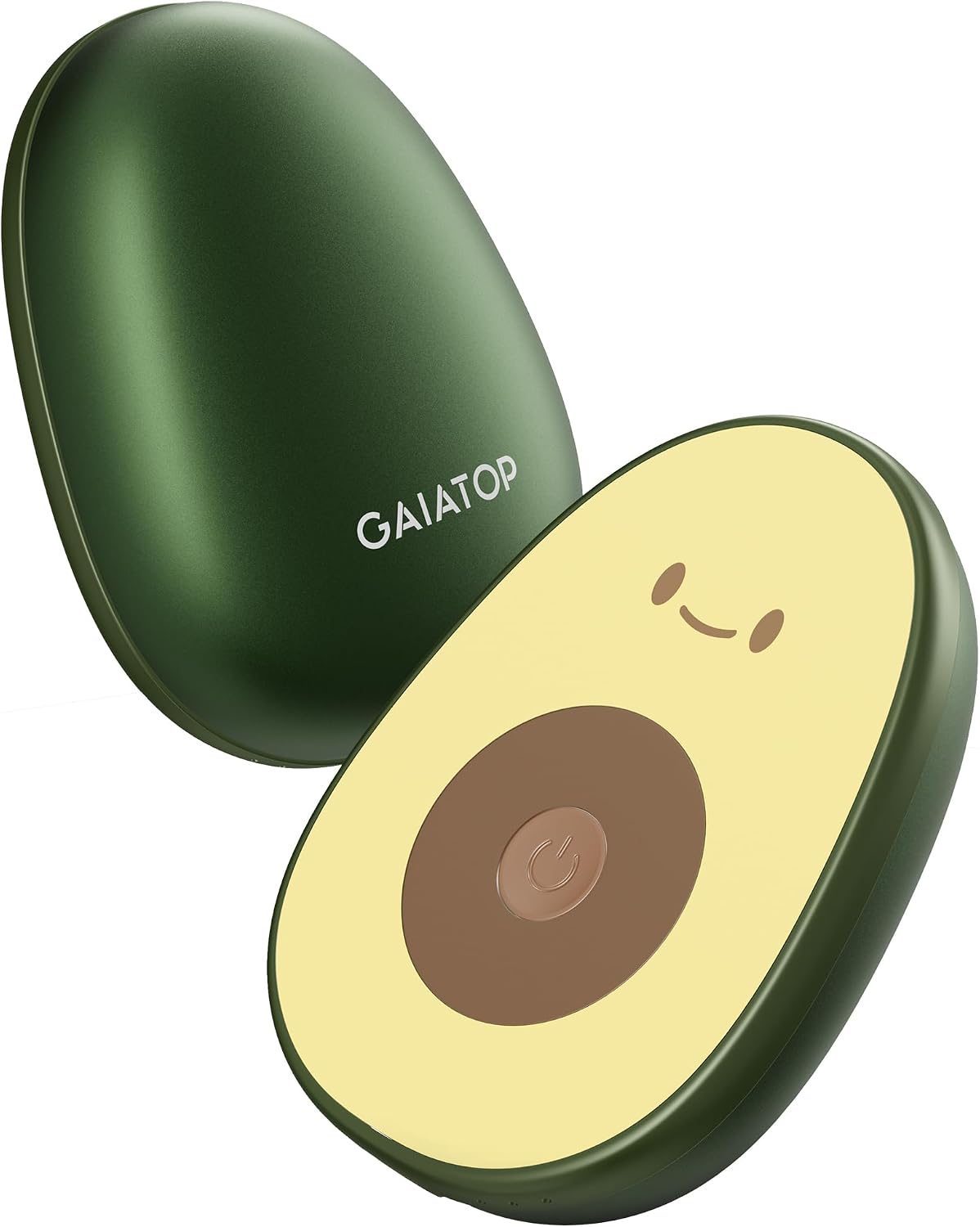 Gaiatop Rechargeable Hand Warmers 2 Pack, Magnetic, Avocado | Cute Gifts, 3 Heat Levels, Electric Pocket Heater, Reusable Design, Stocking Stuffers for Women, Men, Outdoor, Camping, Golf