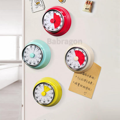 Visual Timer, 60-Minute Magnetic Mechanical Kitchen Timer Green