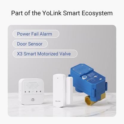 YoLink Water Leak Starter Kit: Hub + 6 Leak Sensor 1 (Silent), LoRa Long-Range, App/SMS/Email Alerts, D2D Offline Triggers, 2 AAA Up to 5-Year Battery, Compatible with Alexa/IFTTT/Home Assistant