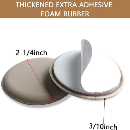 Self-Adhesive Furniture Sliders for Carpets, Furniture Moving Pads (36Pcs) 1-3/4" Furniture Mover Glides, Self Sticks Carpet Furniture Carrier - Move Any Item Quickly and Easily!