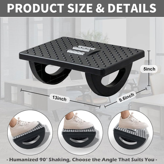 CasaZenith Foot Rest Under Desk at Work, Foot Stools for Under Office Desk