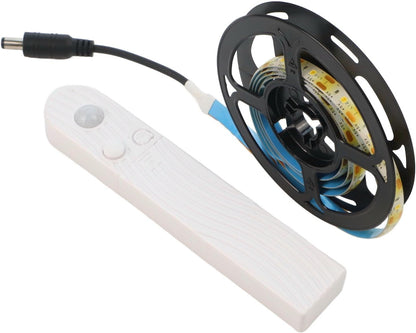 FABULETTA Led Motion Sensor Light Strip, Human Body Infrared感应 + Light Control + Long Light Mode, Adjustable Timer 15S-5Min(warm light-1M)