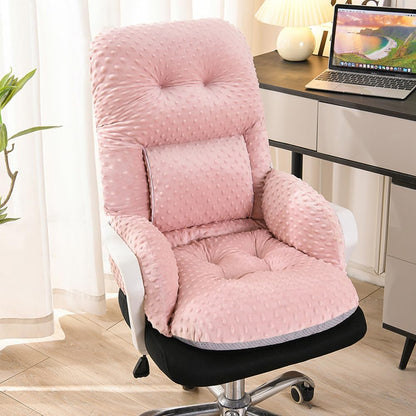 Office Chair Cushions with Armrest，Non-Slip Rocking Chair Pad with High Back Support for Dining Dorm Floor Car Office Patio