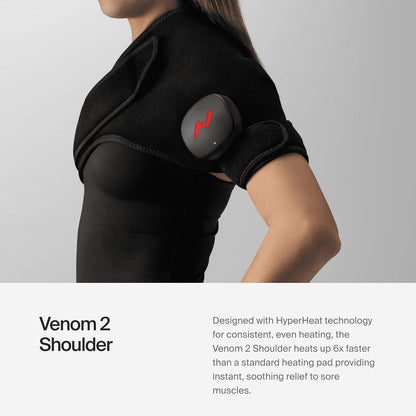 Hyperice Venom 2 Back Heated Vibration Massage Therapy Wrap Pain Relief | Relieve Pain | Soreness | Tightness | Increase Blood Flow |Three Precise Settings and Patterns | Up to 3 Hour Battery Life