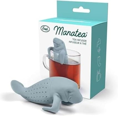 Genuine Fred RELAXOLOTL Tea Infuser, Cute Axolotl Design, For Loose Leaf Tea, Flexible, Easy to Clean Silicone, Fun Gift for Tea Lovers, Clever Kitchen Gadget