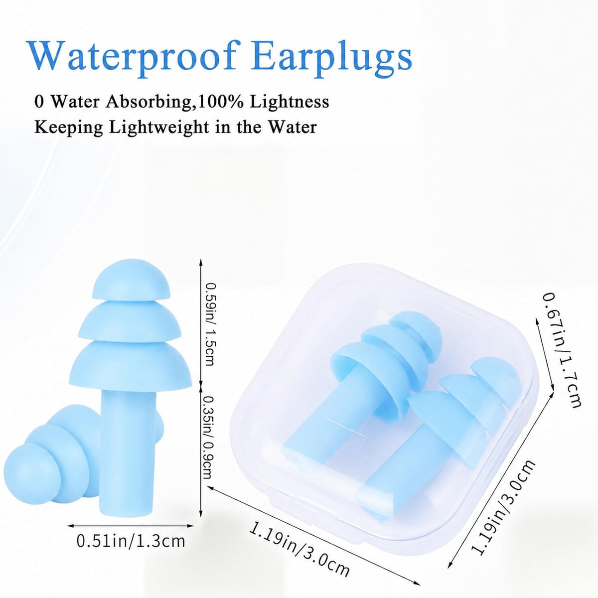 24 Pairs Black Ear Plugs Bulk NRR 29dB Reusable Silicone Ear Plugs with Plastic Cases Soft Foam Plug for Sleeping Noise Cancelling Concerts Shooting Swimming Noise Reduction