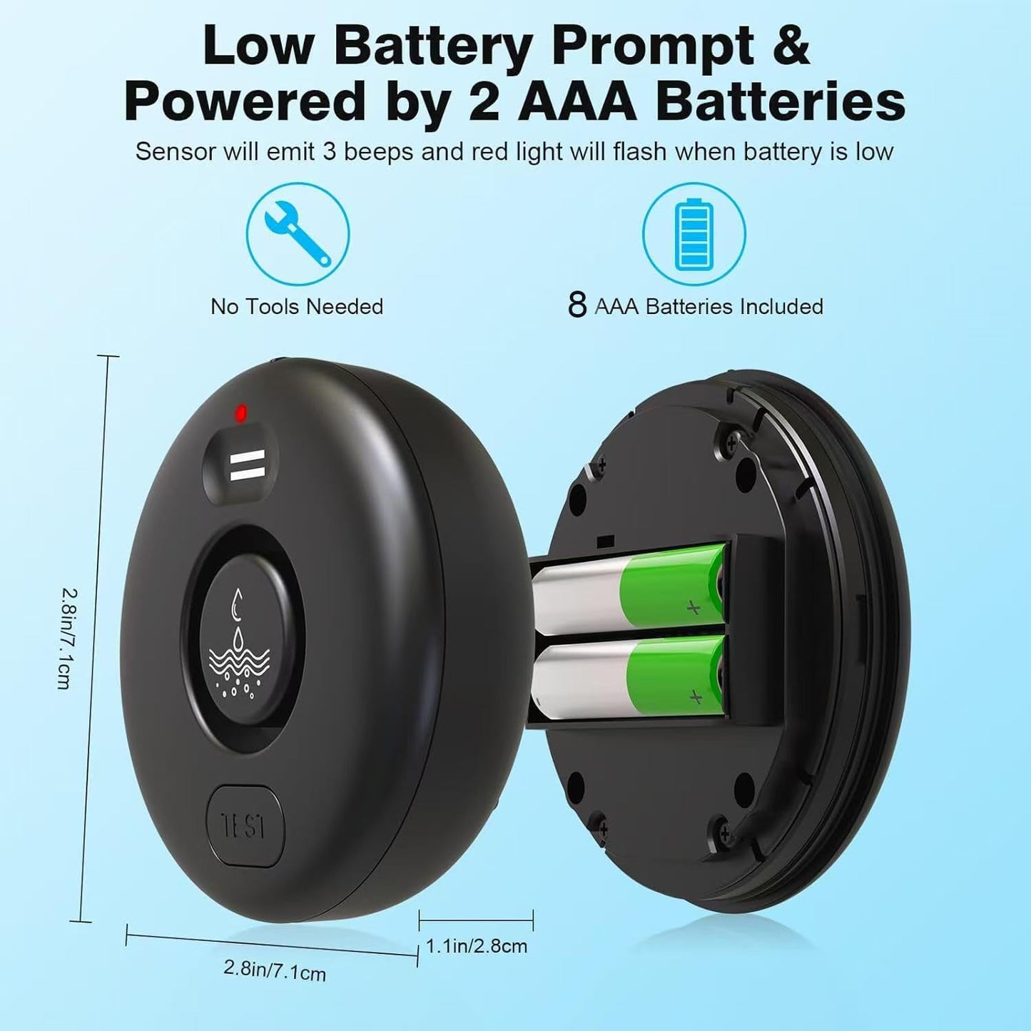 Smart Water Leak Detector for Home 3 Pack, Driping Leakage Flood Detectors | 120dB Loud, IP66, APP Push, Wireless Water Leak Alarm , 3 Water Sensors & 1 WiFi Gateway for Kitchen, Sink, Laundry