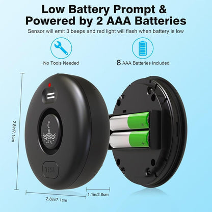Smart Water Leak Detector for Home 3 Pack, Driping Leakage Flood Detectors | 120dB Loud, IP66, APP Push, Wireless Water Leak Alarm , 3 Water Sensors & 1 WiFi Gateway for Kitchen, Sink, Laundry