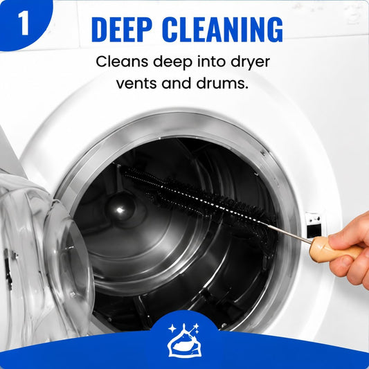 Dryer Lint Brush Vent Cleaner Lint Trap Cleaning Tool Dryer Vent Brush Long Flexible with Wood Handle 27.95Inches Medium Size for Dryer Vent Cleaning DIY Enthusiasts Homeowners (1, PCS)