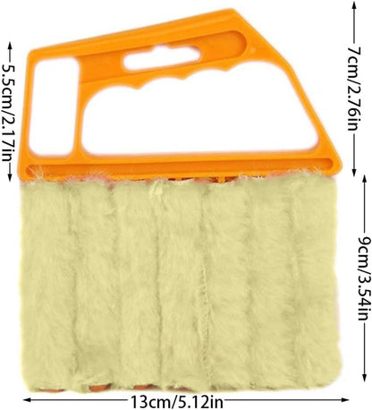 Blind Cleaner Brush , Blinds Dust Shutters , Mini Washable & Removable Window Air Conditioner Duster With 7 Slat Handheld Household Kitchen Cleaning Tools , For Awnings , Siding , Vinyl , Car , Fan