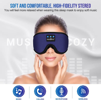 MUSICOZY Sleep Headphones Bluetooth 5.4 Sleep Mask with HD Sound