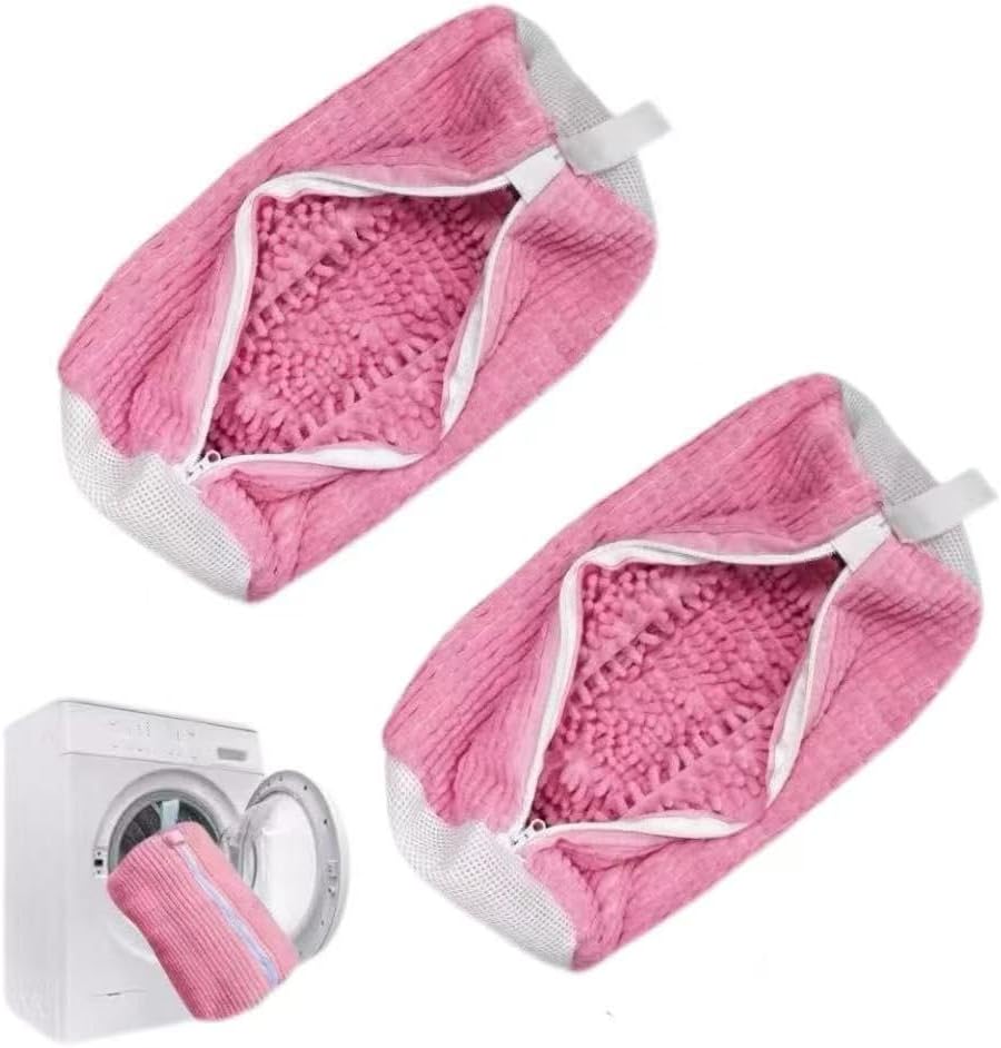 2Pcs Shoe Washing Machine Bag Laundry Shoe Bags for Washing Machine, Shoe Washing Bag Shoe Laundry Bag for Washer and Dryer Reusable Shoe Washing Bags (Grey)