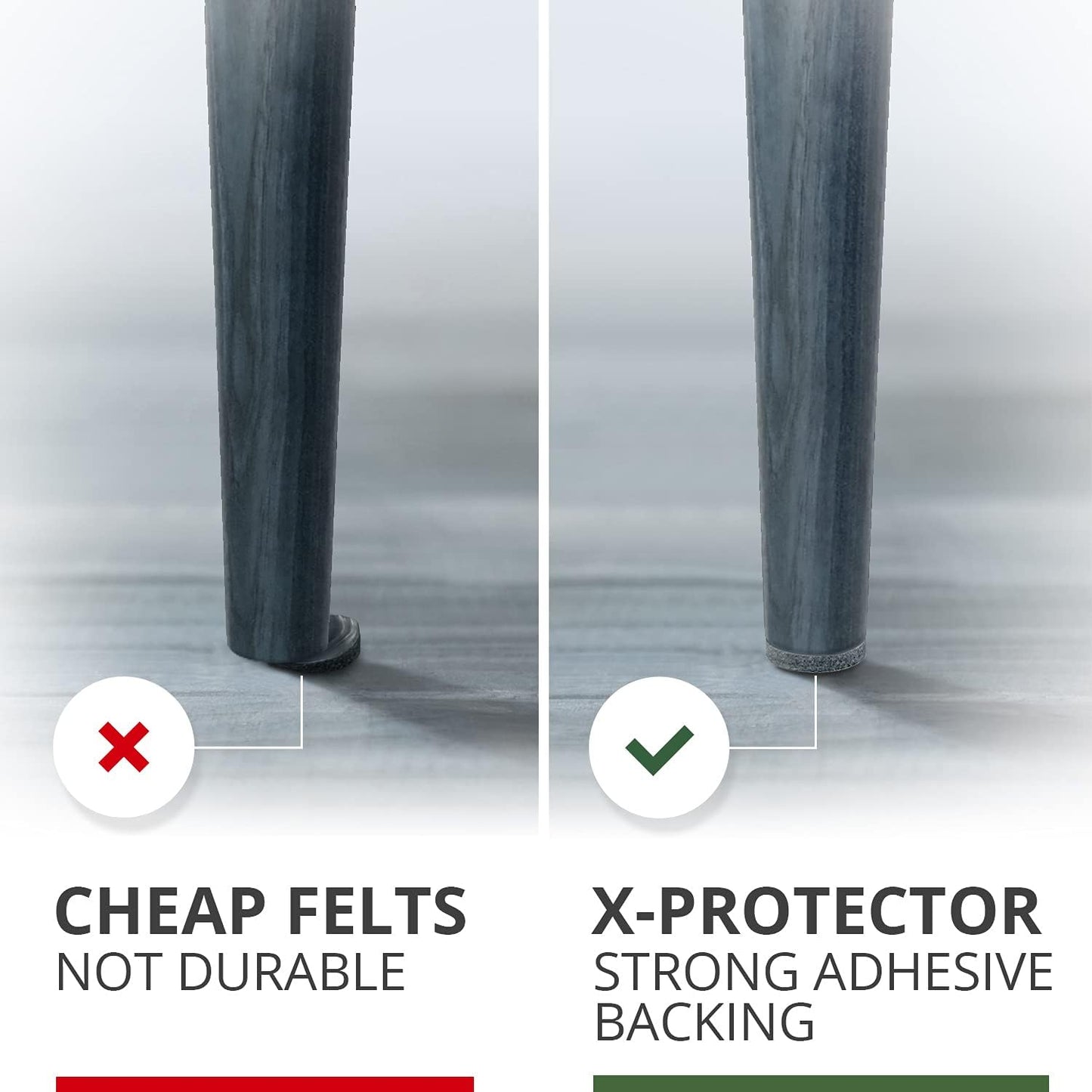 Felt Furniture Pads X-PROTECTOR 235 PCS Premium Furniture Pads - Felt Pads Furniture Feet Best Wood Floor Protectors - Protect Your Hardwood & Laminate Flooring! | Furniture Feet Best Wood Floor Protectors - Protect Your Hardwood & Laminate Flooring!