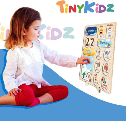 Daily Routine Chart for Kids, Visual Schedule, Routine Chart for Toddlers 3-5, Morning Bedtime Routine Chart for Toddlers, Wooden Chore Chart for Kids