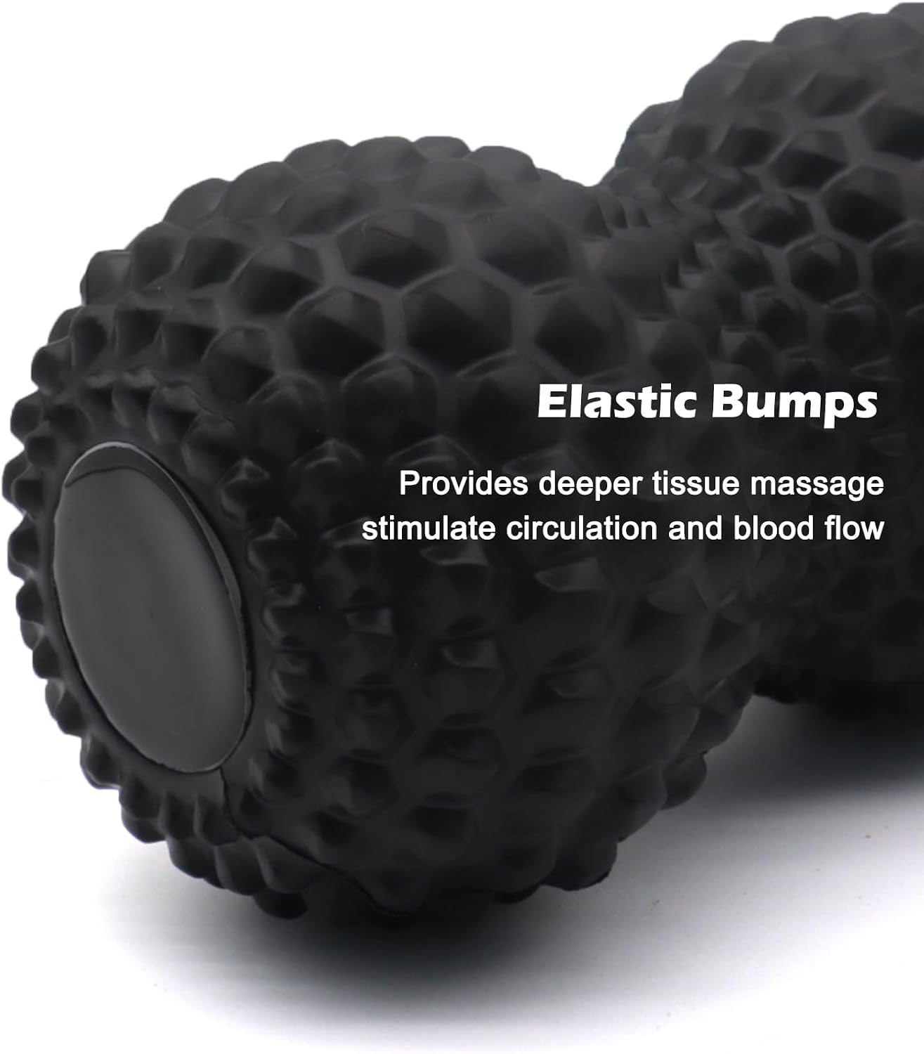 KITWILD Peanut Massage Ball, Double Lacrosse Massage Roller Ball, Black | Deep Tissue Muscle Massage, Physical Therapy, Myofascial Release, Muscle Knots, Yoga Therapy