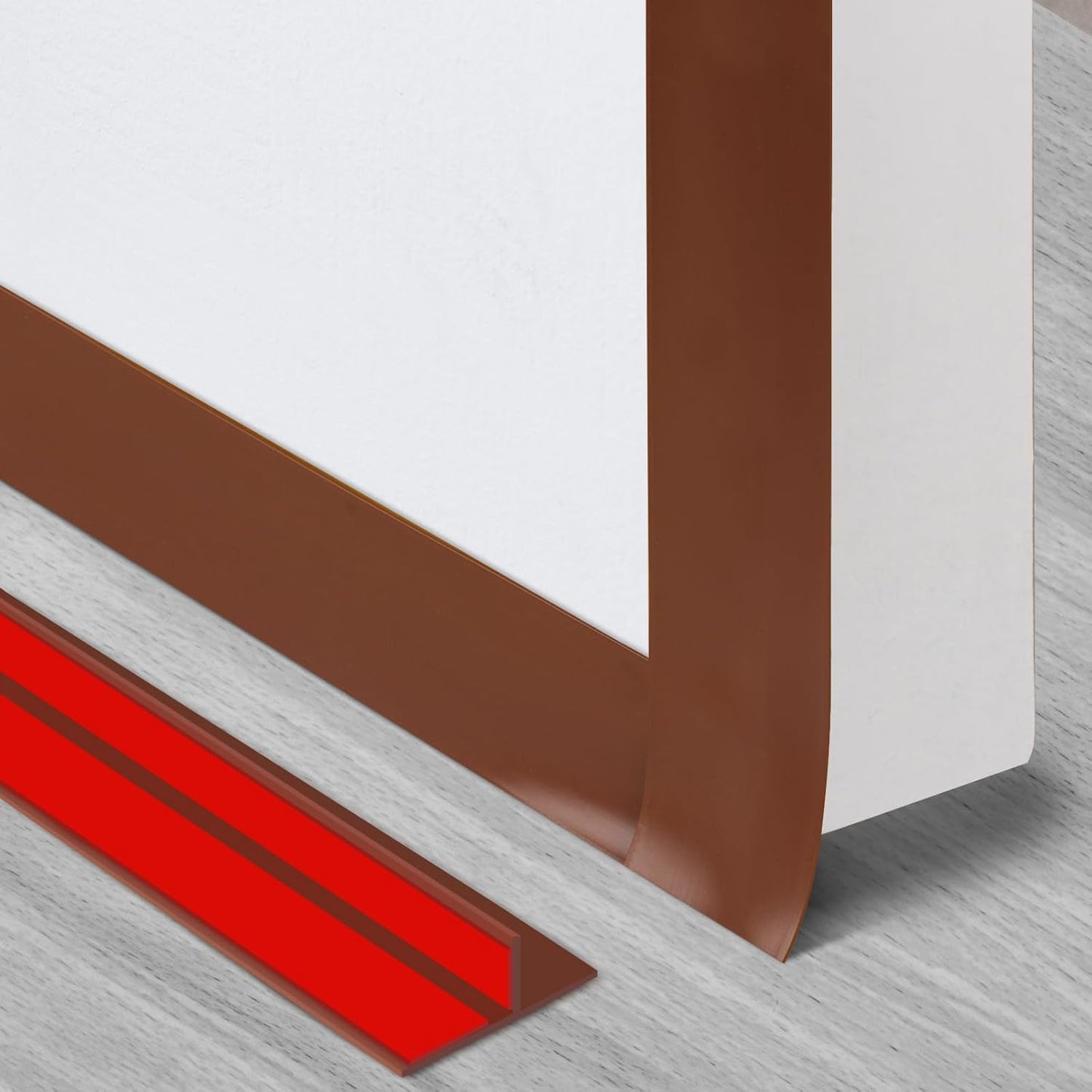 Benory T-Shaped Silicone Door Weather Stripping, Clear, 1.38" W x 20 ft | T-shaped design helps the seal stay in place on door frames while reducing drafts, energy loss, and outside noise