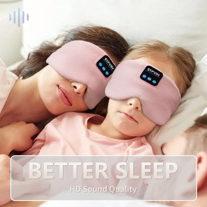 Sleep Mask Bluetooth 5.4 Headphones Soft Wireless Headband Eye Mask Blackout with Microphone (Emerald)