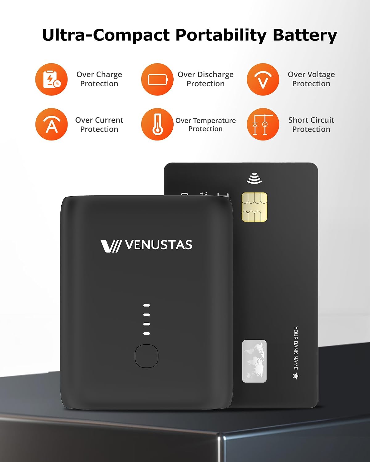 Venustas Heated Hand Muff with Rechargeable Battery, Electric Hand Warmer Pouch for Football, Hunting, Heats Up to 15HRS