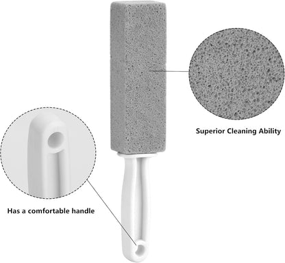 LoveBB 7 Pack Pumice Stone for Toilet Cleaning, Pumice Stick with Handle for Removing Bowl Ring, Toilet, Bathroom, Pool