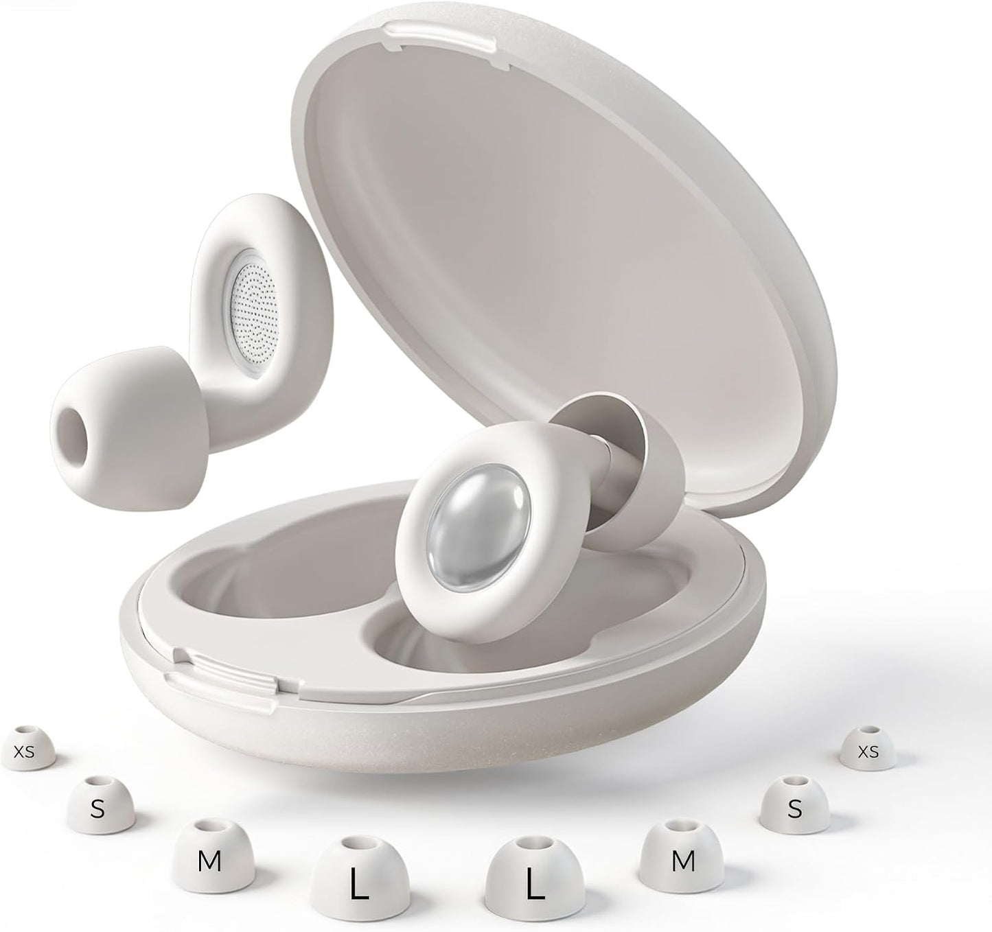 Reusable Sleep Noise-Canceling Earplugs, High-Fidelity Hearing Protection Earplugs, Ideal for Concerts, Travel, Library, Sleep, and Deep Focus Work | 20-35dB Noise Reduction(White)
