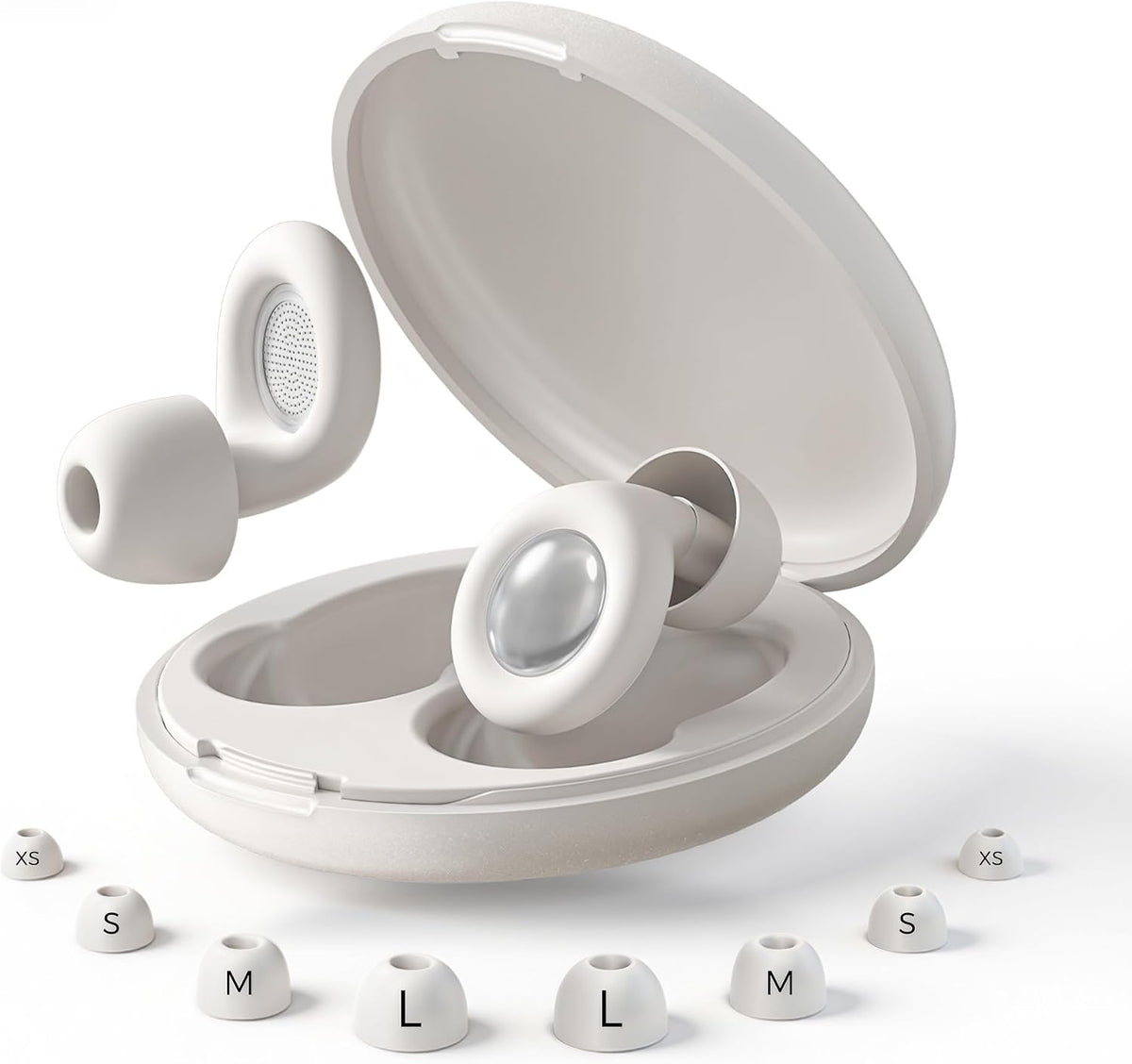 Reusable Sleep Noise-Canceling Earplugs, High-Fidelity Hearing Protection Earplugs, Ideal for Concerts, Travel, Library, Sleep, and Deep Focus Work | 20-35dB Noise Reduction(White)