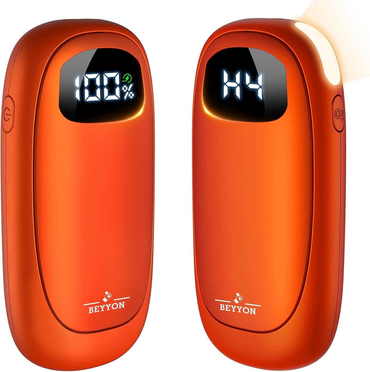 Hand Warmers Rechargeable-Electric Hand Warmers, Max 16 Hrs Warmth Up to 127℉, LED Display & Flashlight, Dual-Side Heating Portable Heater for Golf Hunting Camping for Men Women, Valentine's Day Gifts
