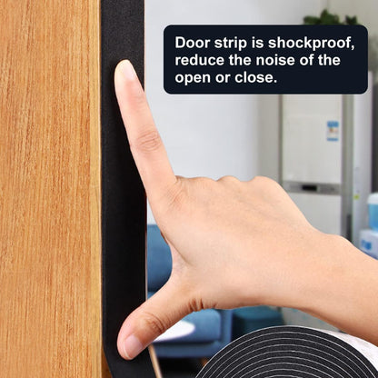 2 Rolls Foam Seal Tape for Door Window Insulation, Soundproof and Shockproof Foam Adhensive Strip, 3/8" Wx3/16 T Single Sided Foam Tape, Cold Air and Draft Closed Cell Seal Strip,Total 32FT