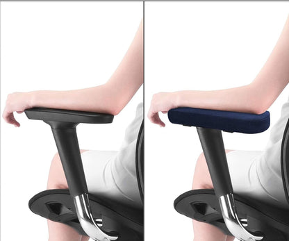 MOSISO Chair Armrest Pads, Home/Office Chair Arm Rest Covers, Black | 2 Pack Memory Foam Comfy Computer Gaming Elbow Cushion, Removable Washable Elbow, Support Forearm Pressure Relief