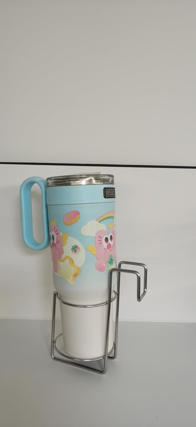 Cup Holder for Bed (Diameter: 3.3IN) Drink Holder Water Bottle/Glass Organizer for Wood Dorm Room Bunk Bed Crib, Metal Toddle Bed,Loft Bedside, Headbed, Car,Office Desk Partition
