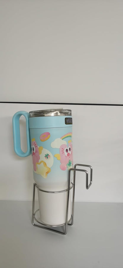 Cup Holder for Bed (Diameter: 3.3IN) Drink Holder Water Bottle/Glass Organizer for Wood Dorm Room Bunk Bed Crib, Metal Toddle Bed,Loft Bedside, Headbed, Car,Office Desk Partition