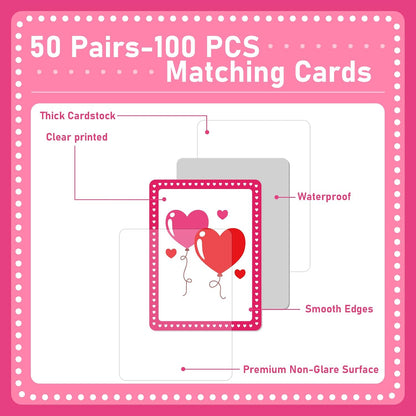 gisgfim 100 PCS Memory Matching Game Famous Paintings Concentration Memory Card for Adults Learning Educational Game A Fun & Fast Artworks Theme Matching Games