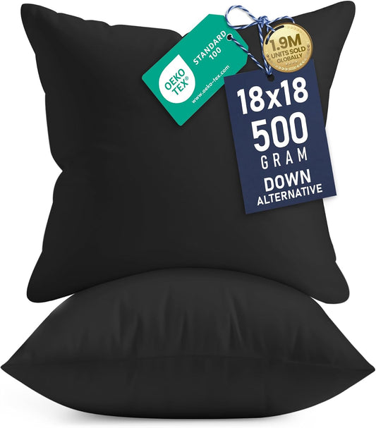 Utopia Bedding 12x20 Pillow Inserts, White Throw Pillows for Couch, 2 Pack | Indoor cushion inserts for bed, sofa & couch, Supportive & fluffy decorative pillows for everyday comfort, Set of 2, White