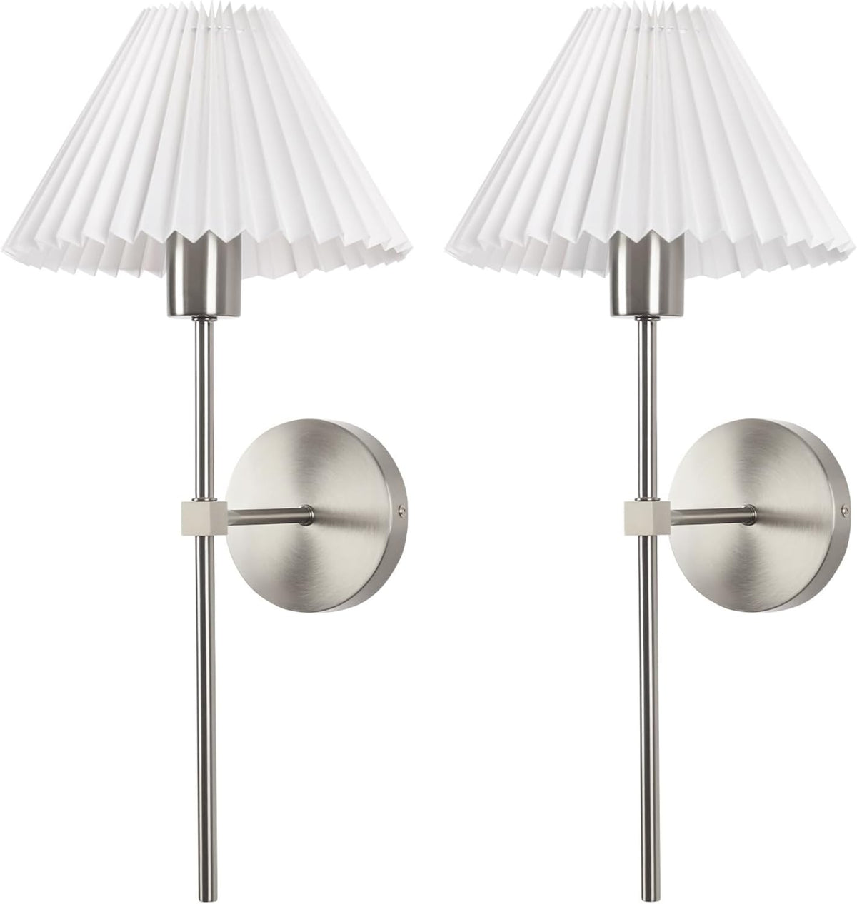 Rechargeable Battery Operated Wall Sconce Sets of 2, 15 Colors Wireless gooseneck Black Wall Lights Fixture with Dimmable Bulbs and Remote, Not Hardwired Wall Mounted Lamps for Bedroom Living Room