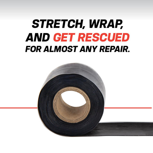 Bond It Rescue Tape, Self-Fusing Silicone for Emergency Plumbing, Pipe & Hose Repair, Electrical Insulation, Waterproof, 950PSI, Made in USA, 1" x 12', Clear