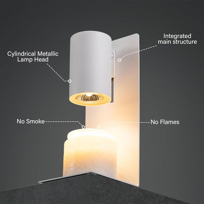 MOAFINA White Candle Warmer Lamp with Timer,Height Adjustable Dimmable
