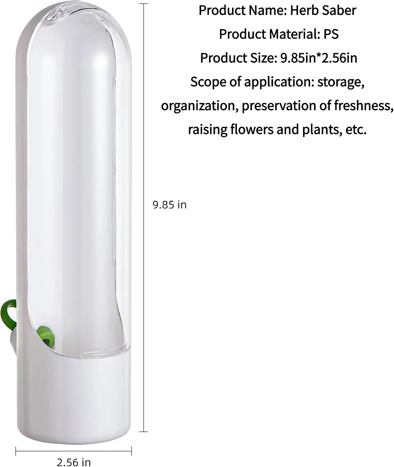 3Pack Herb Saver for Refrigerator for Cilantro, Parsley, Asparagus, Mint,Vegetable Preservation Containers, Keeps Greens Vegetables for 2-3 Weeks