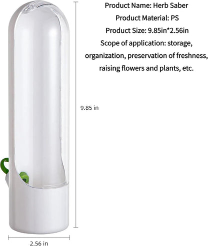 3Pack Herb Saver for Refrigerator for Cilantro, Parsley, Asparagus, Mint,Vegetable Preservation Containers, Keeps Greens Vegetables for 2-3 Weeks