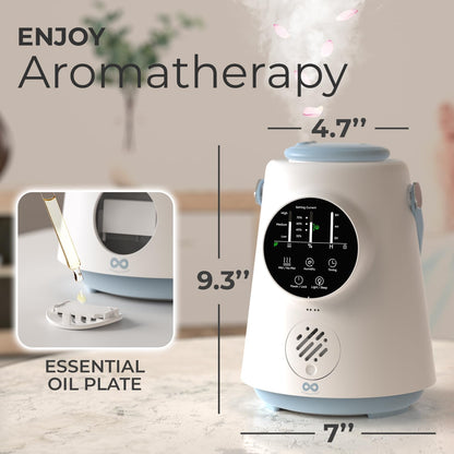 Everlasting Comfort 2.5L Top Fill Humidifier – Upgraded Easy to Clean 20HR Runtime Cool Mist Air Moisturizer for Bedroom, Home, Nursery & Large Room, Whisper-Quiet Soothing Hydration for Baby & Kids