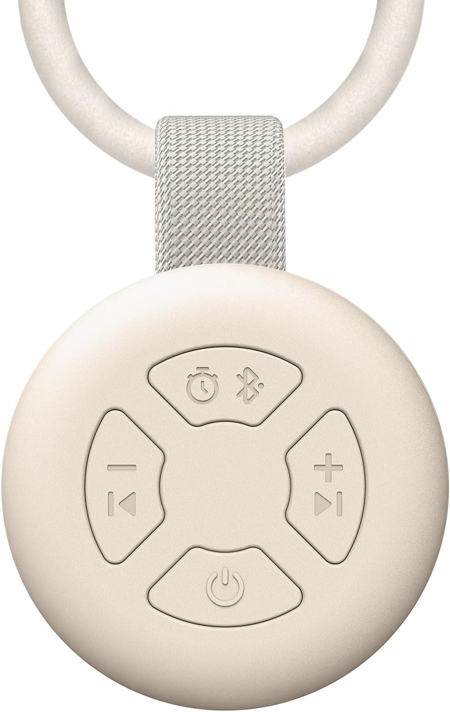 Portable Baby Sound Machine [White Noise for Babies Kids Adults][Supports Bluetooth Audio Playback][Timer Function][12 Soothing Sounds] 15 Hours Battery Life, Travel,Shower,Clips on Baby Stroller