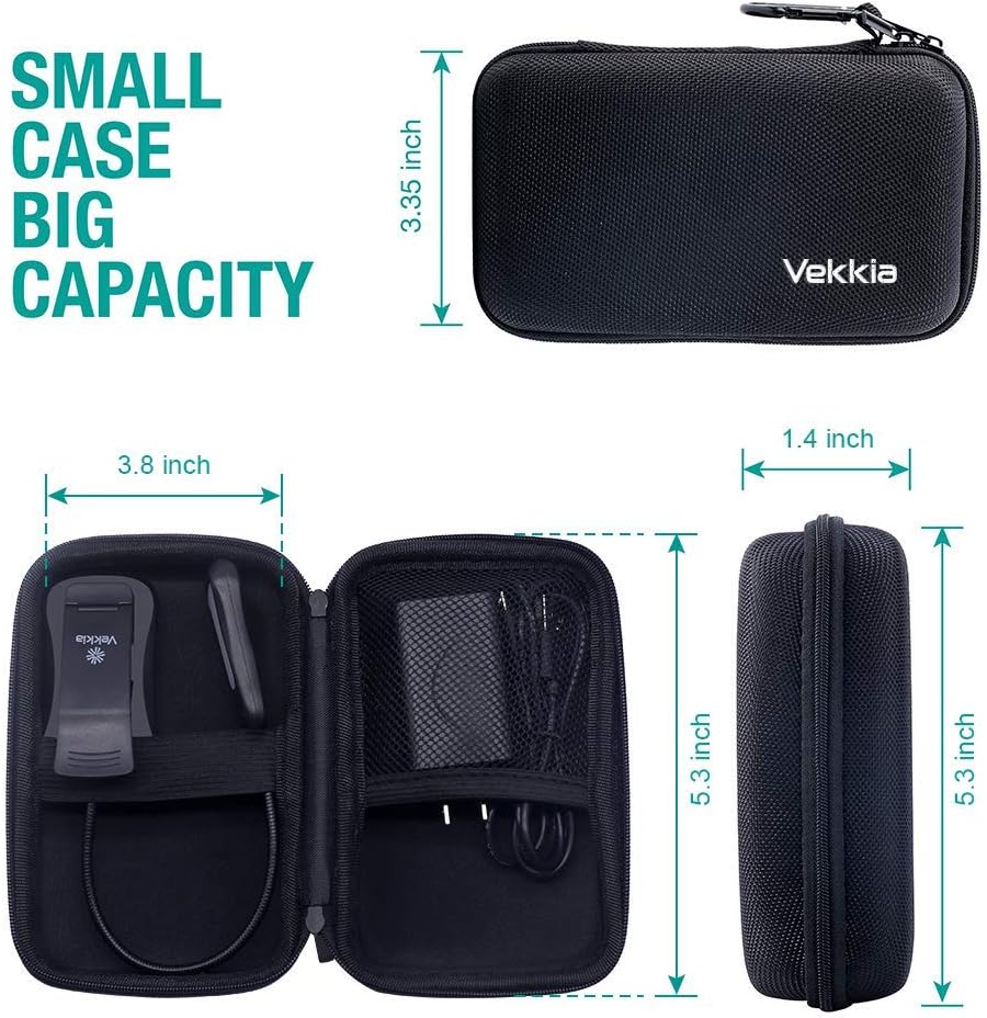 Vekkia Book Light Set with Charger, Clip on Reading Light in Bed