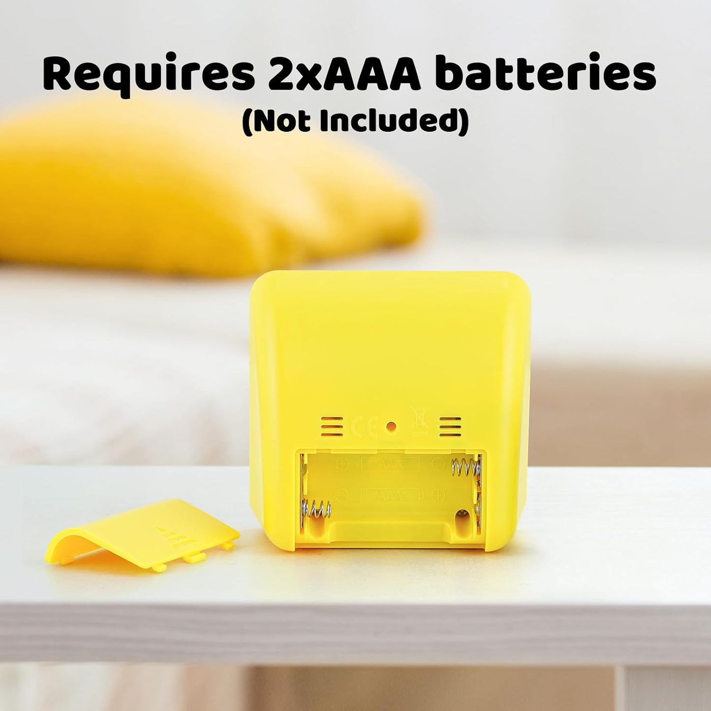 Secura 60 Minute Essential Visual Timer for Kids, Countdown Clock Timer for Special Education, Classroom, School, Desk, Home, Office, Silent Non-Ticking Time Management Tool (Yellow & Yellow)