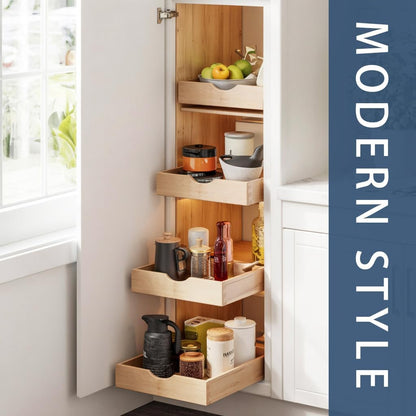 Pull Out Cabinet Drawers - 9x2 Size Options (10-29'W,18-21'D), Pre-Assembled with Soft Close Slides, Solid Beechwood, Easy Installation(10'W x 18'D)