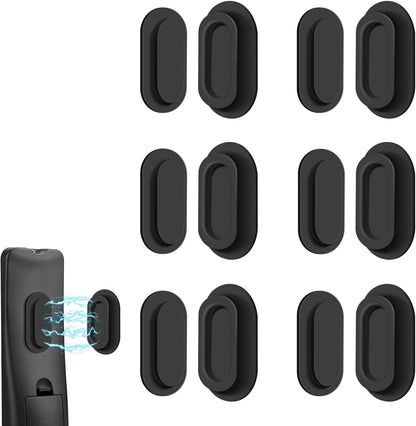 6 Pack Magnetic Remote Control Holder – Upgraded Silicone Magnetic Wall Mount for TV, Fan & Air Conditioner Remotes – Self-Adhesive, No-Drill Remote Control Holder Wall Mount