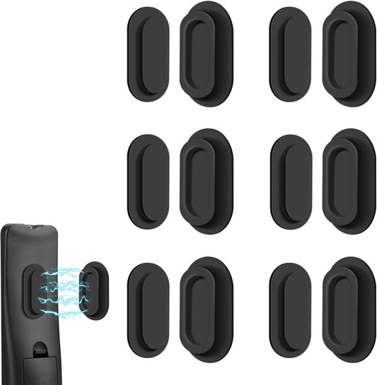 6 Pack Magnetic Remote Control Holder – Upgraded Silicone Magnetic Wall Mount for TV, Fan & Air Conditioner Remotes – Self-Adhesive, No-Drill Remote Control Holder Wall Mount