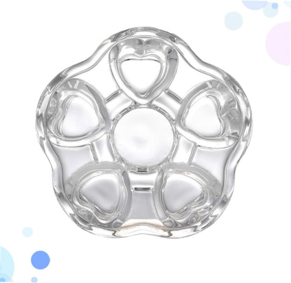 Glass Heart Base Tea Pot Warmer Stylish Insulated Heating Base for Glass Teapots Creative Design for Keeping Tea Warm and Functional Use