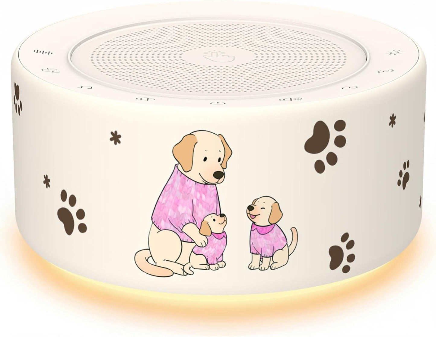 Kipcush White Noise Machine for Baby & Adults, 30 Soothing Sounds, Sleep Sound Machine with 8 Color Night Light, Memory Function, White Noise for Sleeping, Nursery, Office, Travel & Relaxation