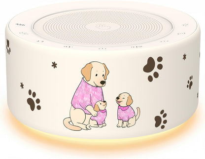Kipcush White Noise Machine for Baby & Adults, 30 Soothing Sounds, Sleep Sound Machine with 8 Color Night Light, Memory Function, White Noise for Sleeping, Nursery, Office, Travel & Relaxation