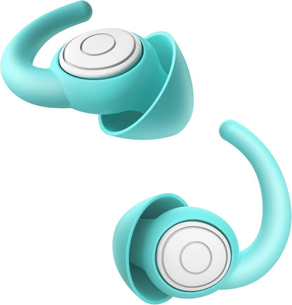 WUTAN Ear Plugs for Sleeping, 33dB Noise Cancelling Silicone Reusable | Jellyfish Bionic Design, Side Sleeper Friendly, 2 Pairs, S/L, Washable, Waterproof for Swimming, Travel Essential, Latex-Free