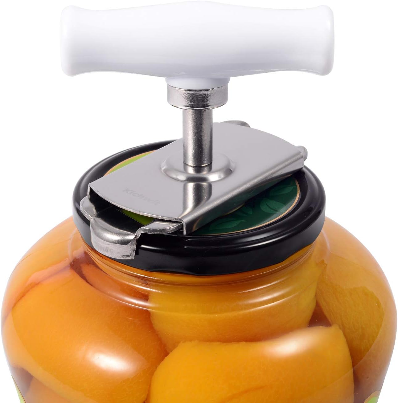 Kichwit Jar Opener for Arthritis, Stainless Steel | Jar Lid Opener for Small and Medium Jar Lids